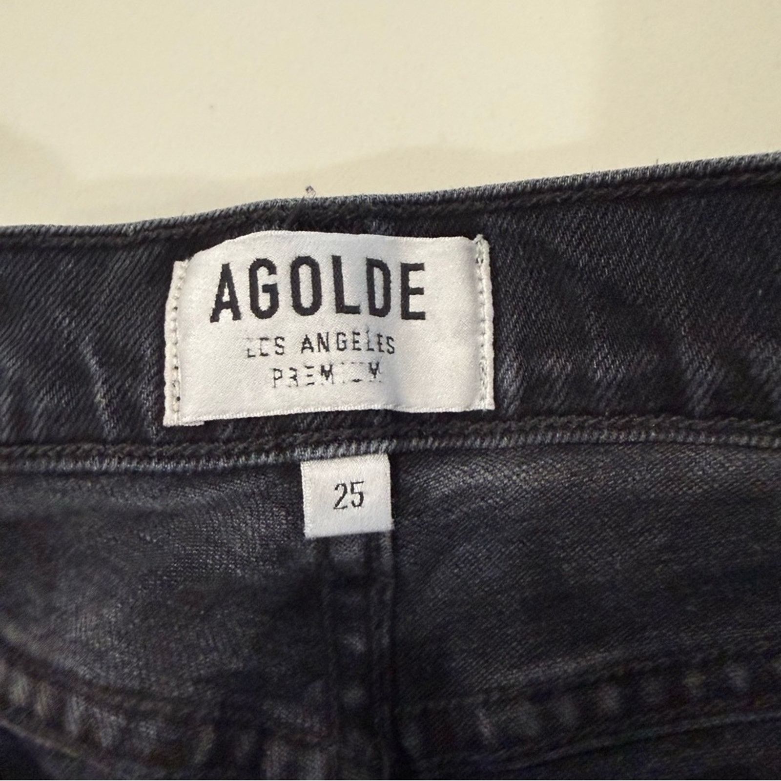 Agolde AGOLDE Nico High Rise Slim Denim Jeans Button Fly Womens 25 Size 25" / US 0 / IT 36 - 10 Thumbnail