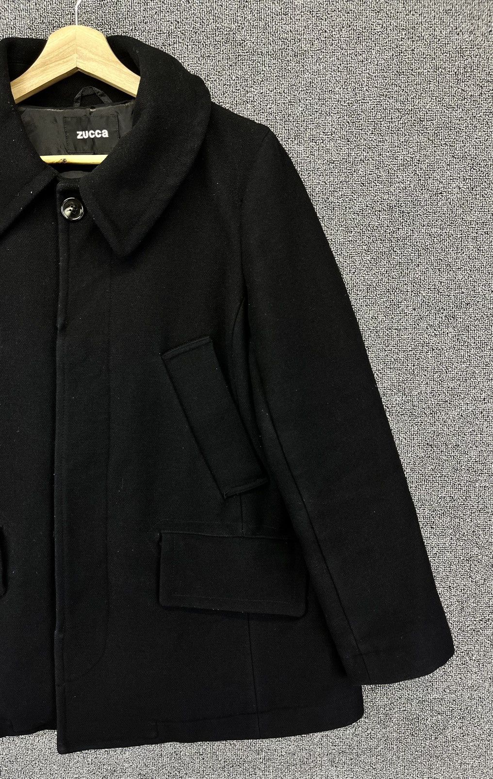 Issey Miyake Vintage Issey Miyake Zucca Black Wool Jacket Size L / US 10 / IT 46 - 4 Thumbnail