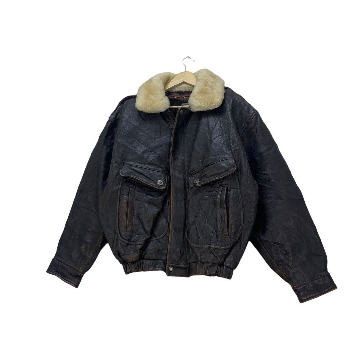 Aviator Nation 💥Vintage 80 Dog Fight A2 Leather Jacket Size US M / EU 48-50 / 2 - 2 Thumbnail