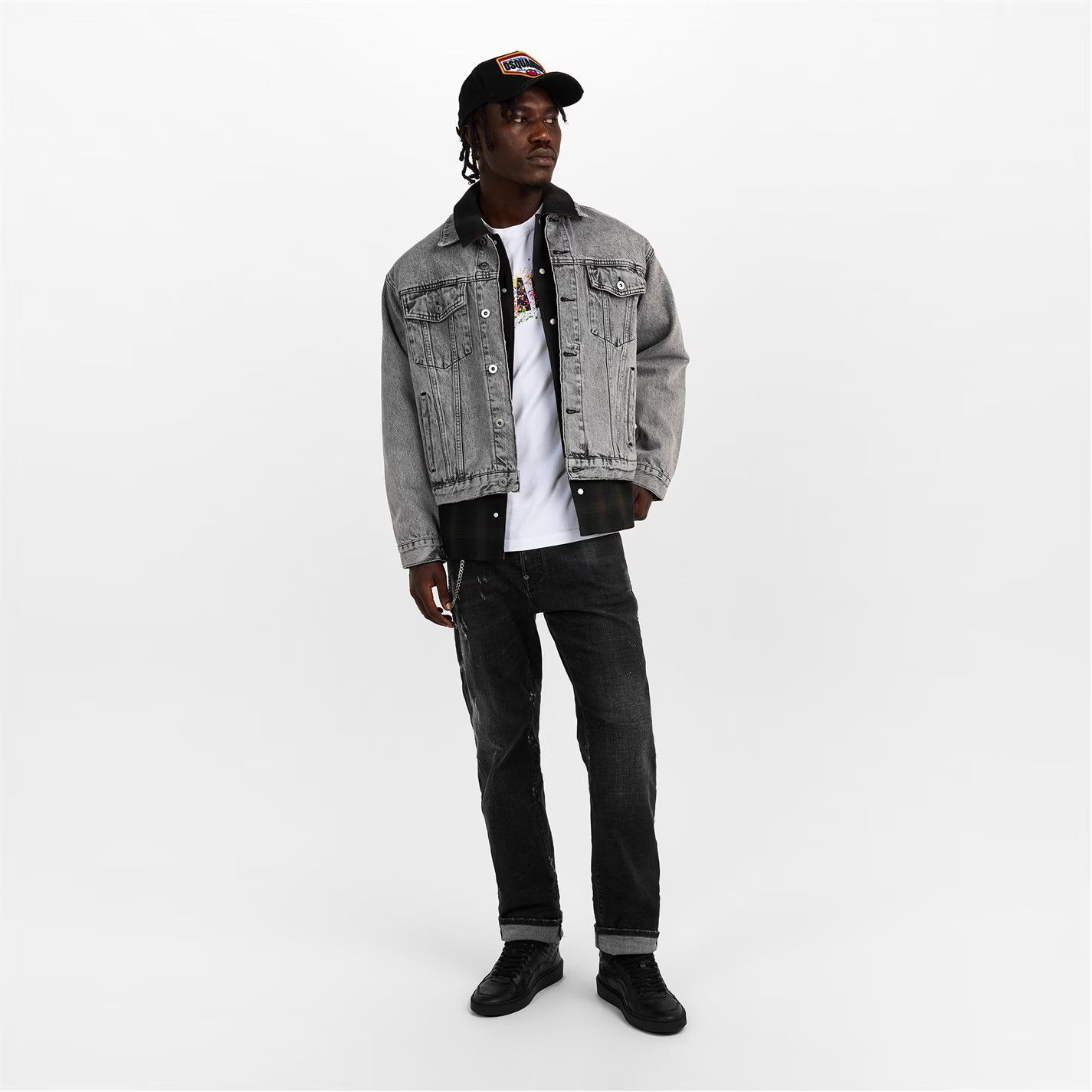 Dsquared2 o1g2r1mq0426 Straight Leg Jeans in Black Size US 32 / EU 48 - 6 Thumbnail
