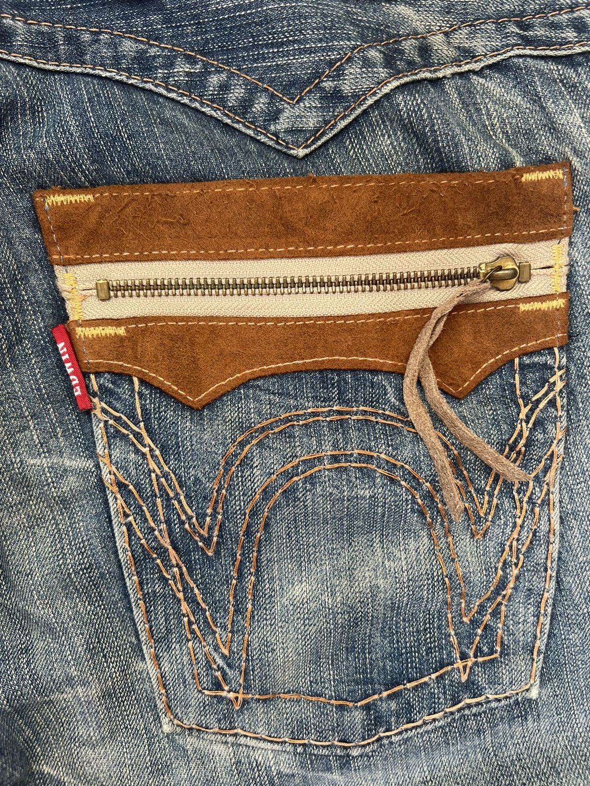 Edwin 90's EDWIN COWBOY STYLE RARE Y2K JEANS BIG POCKETS LOGO Size US 32 / EU 48 - 6 Thumbnail