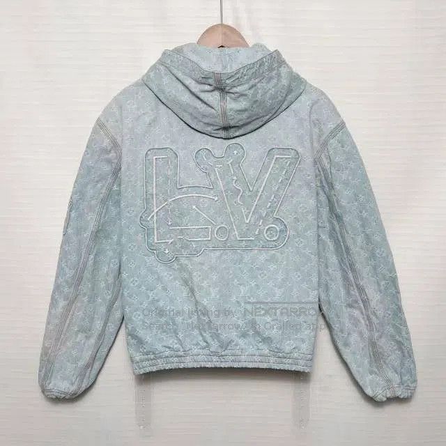 Louis Vuitton Louis Vuitton x NBA Denim Hooded Jacket. Size US M / EU 48-50 / 2 - 2 Thumbnail