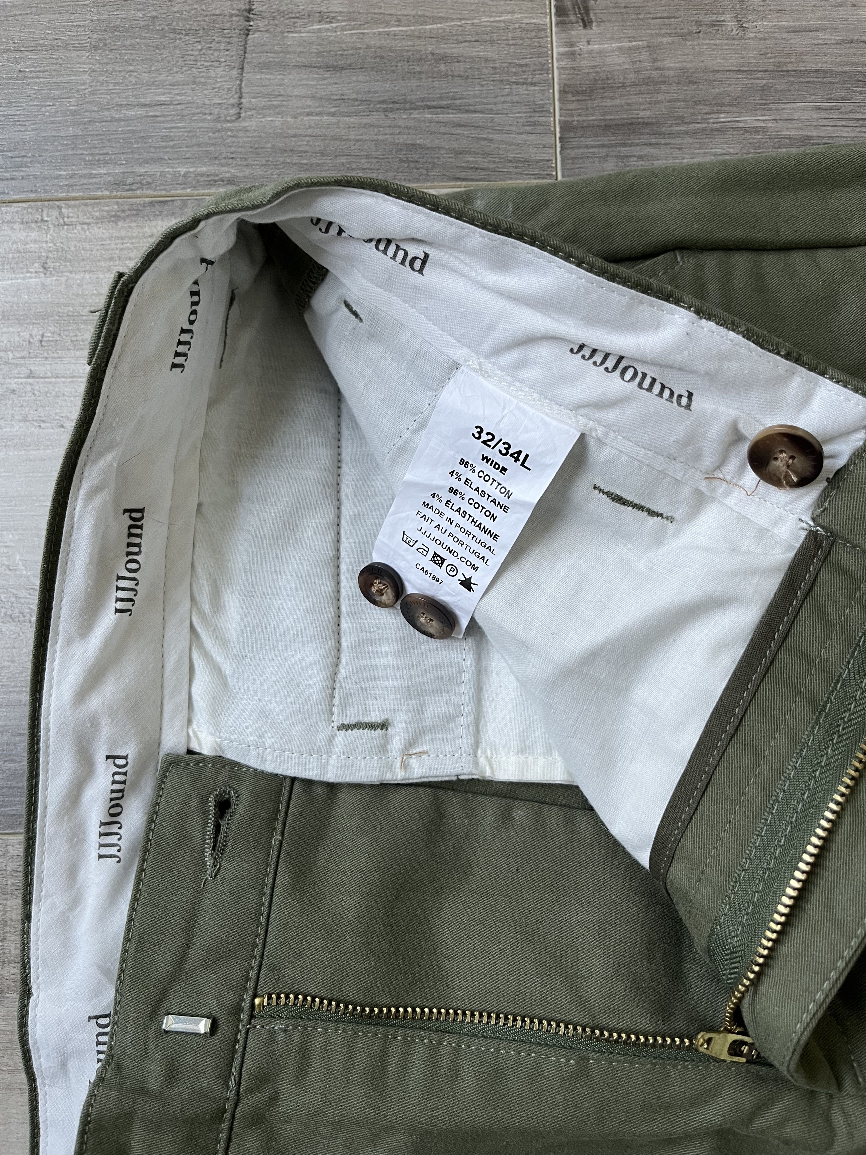 JJJJound JJJJound Chino Relaxed Olive Size US 32 / EU 48 - 3 Thumbnail