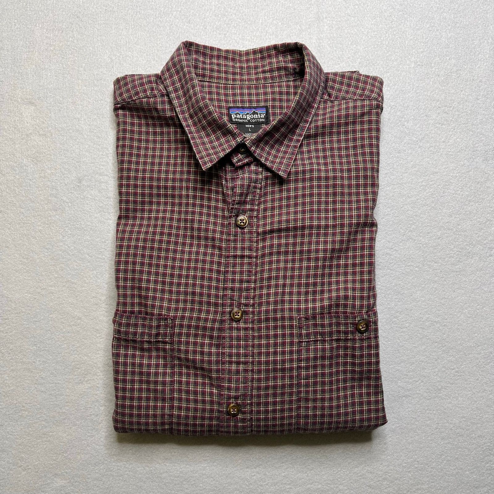 Patagonia Patagonia Organic Cotton Plaid Button Up Shirt Mens Large Size US L / EU 52-54 / 3 - 1 Thumbnail