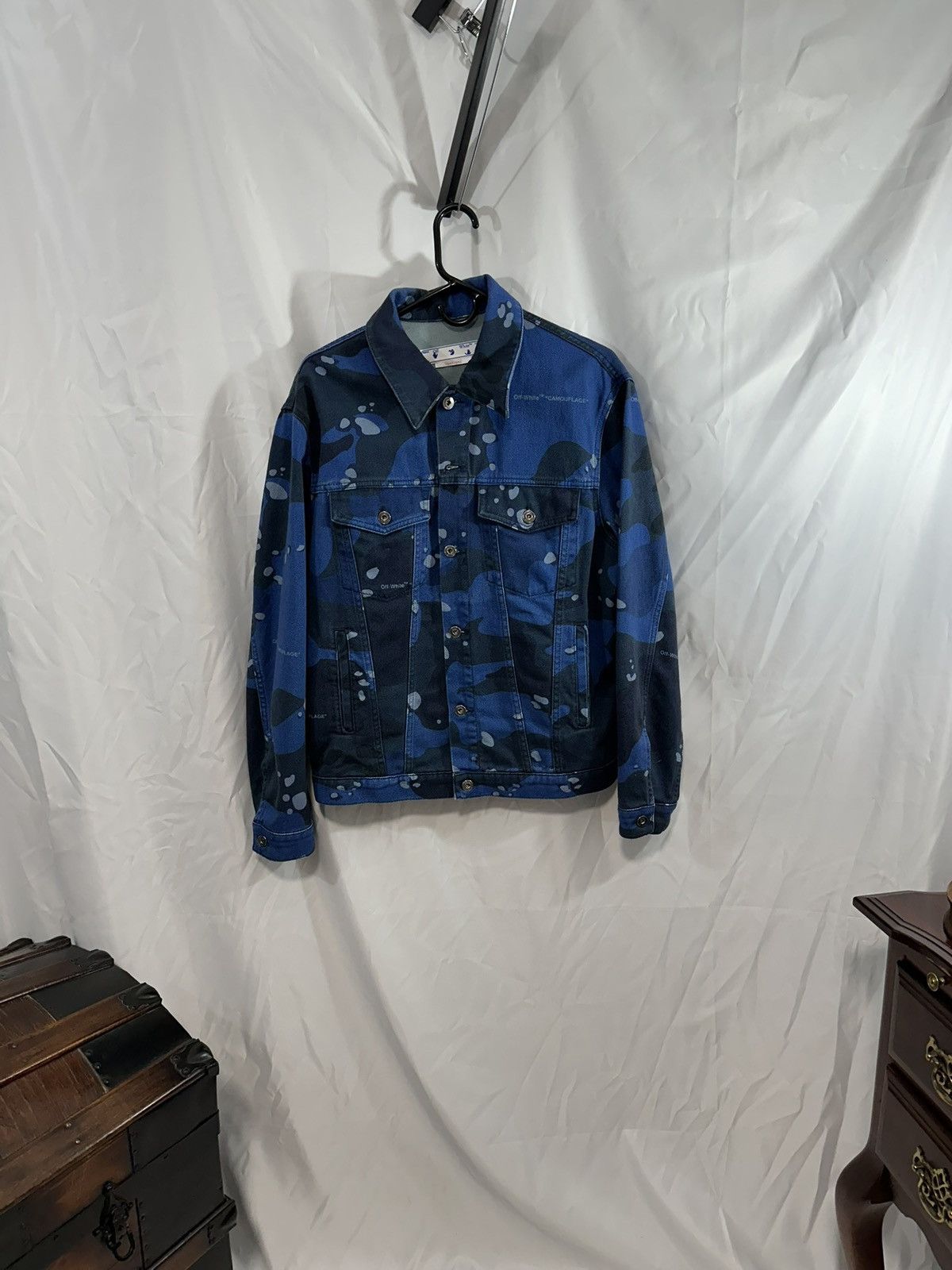 Off-White Off whote camo denim jacket Size US M / EU 48-50 / 2 - 2 Thumbnail