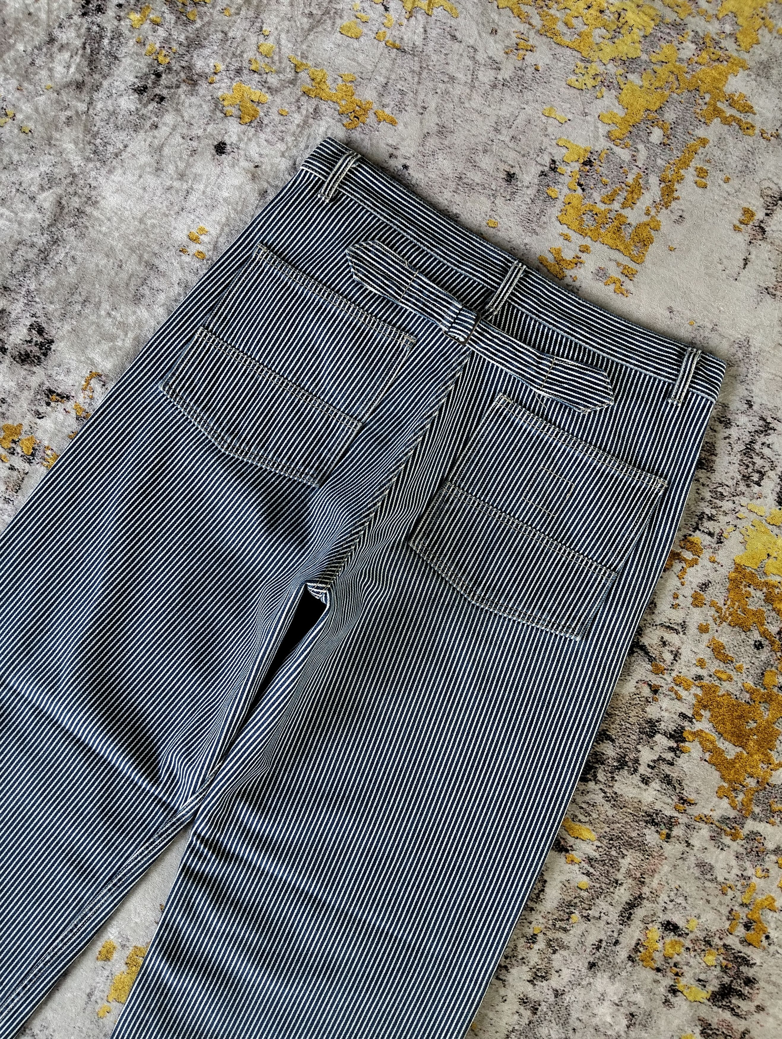 Japanese Brand Vintage Japanese East Boy Hickory Buckle Back Jeans Size US 33 - 2 Thumbnail
