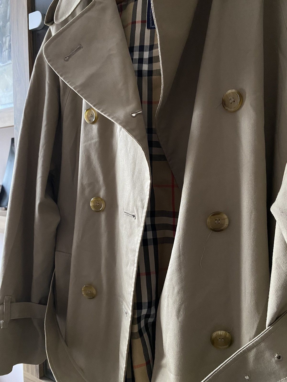 Burberry Burberrys London Trench Coat Nova Check Belted Long Size 18 Size US L / EU 52-54 / 3 - 4 Thumbnail