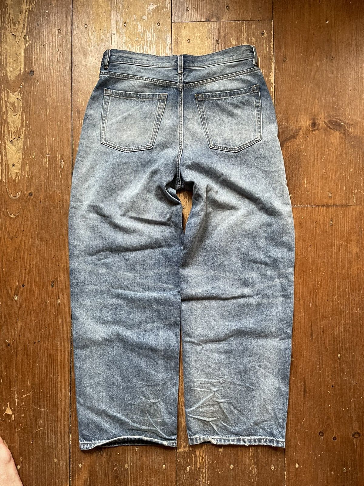 Calvin Klein Vintage Style Stone Wash Denim Jean Calvin Klein Baggy 29 Size US 31 - 5 Thumbnail