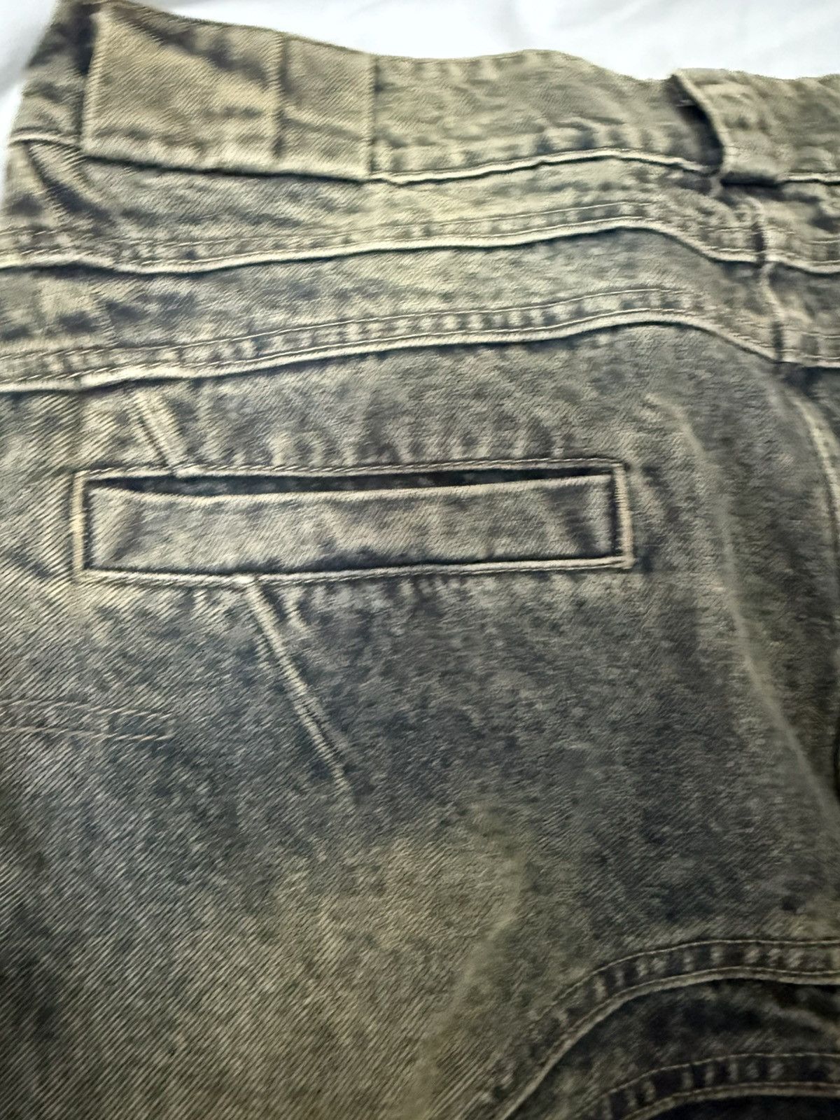 No Faith Studios No Faith Studios Wave Denim Jeans Green Distressed Size US 30 / EU 46 - 12 Thumbnail