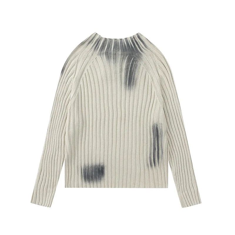 Japanese Brand × Vintage Paint Graffiti Slim Fit Knitted T-shirt Size US L / EU 52-54 / 3 - 2 Thumbnail