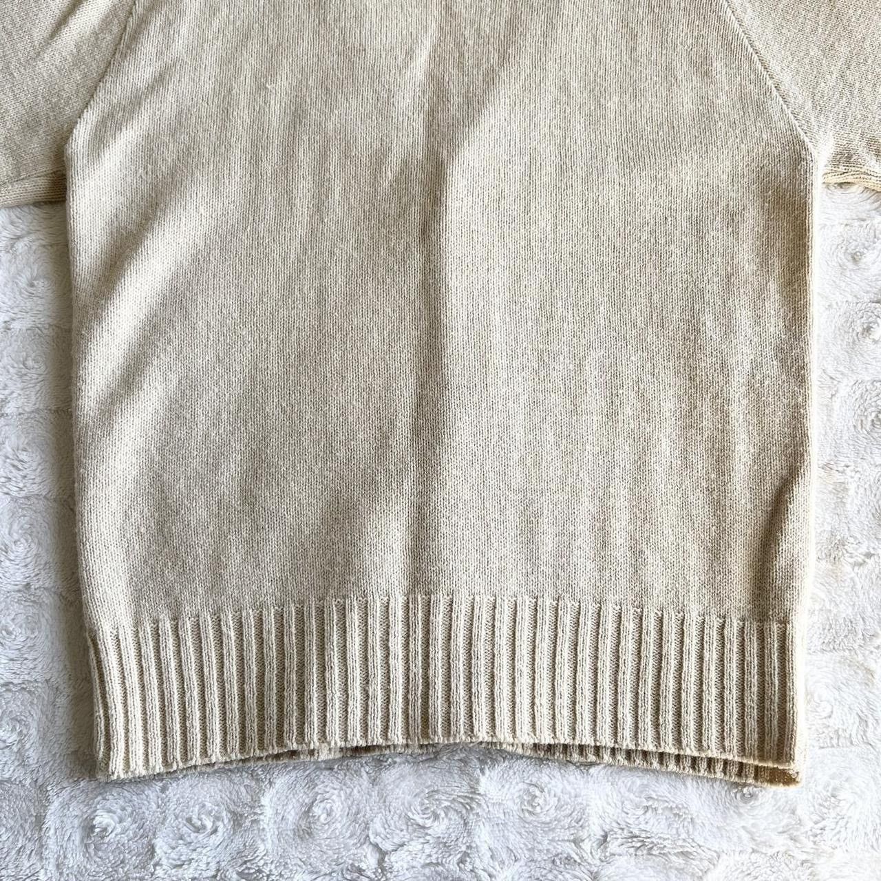 Other Vintage Cardigan Sweater Womens Medium Cream 70s Cable Knit Size M / US 6-8 / IT 42-44 - 6 Thumbnail