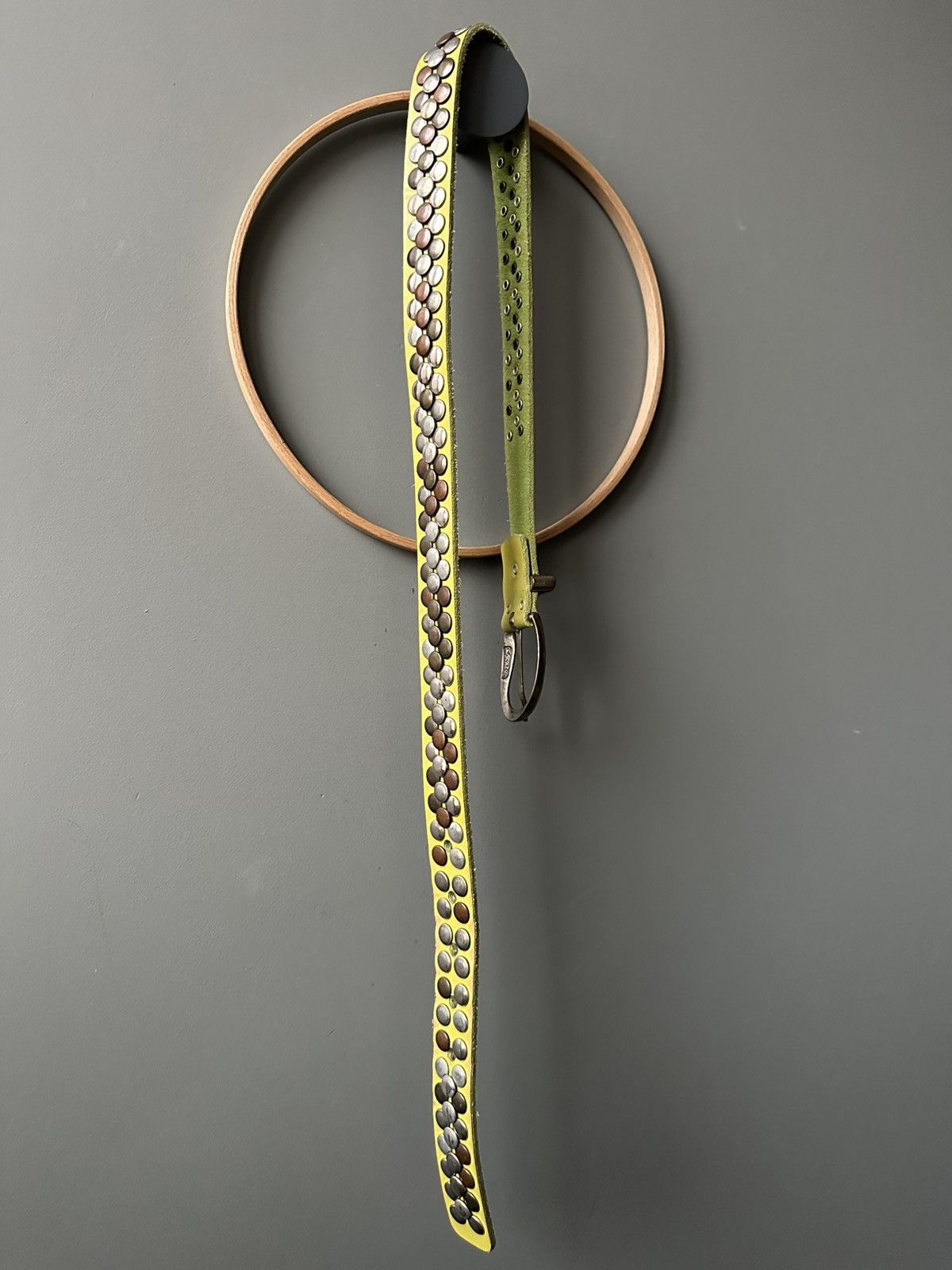 Vintage Bernd Gotz Studded Leather Belt Punk/Avant-Garde Size ONE SIZE - 4 Thumbnail