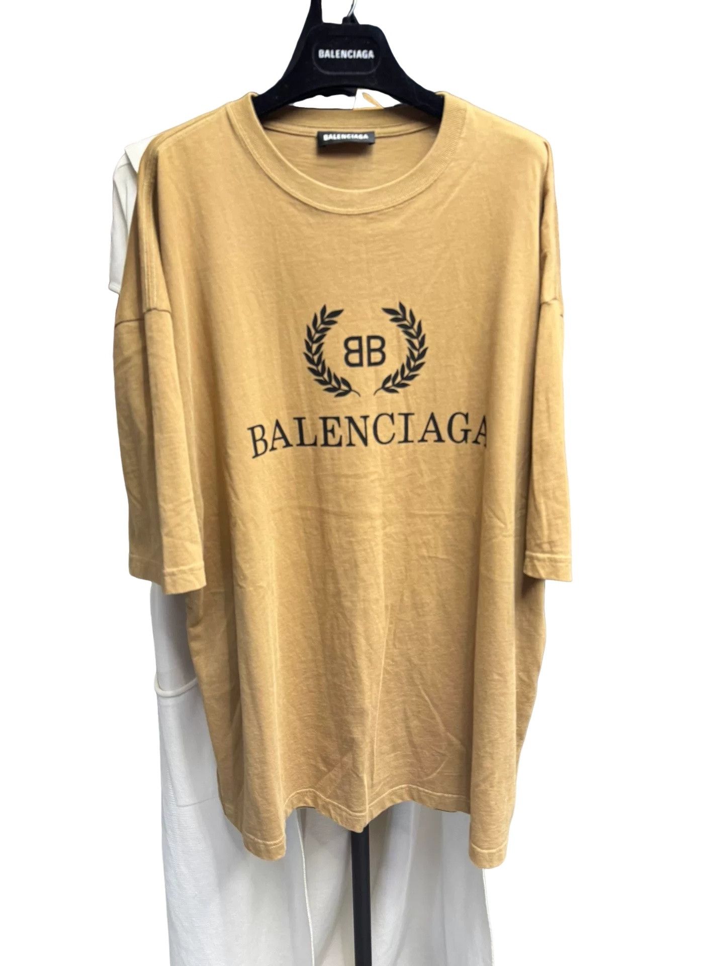 Balenciaga Balenciaga Laurel Wreath Logo T-Shirt Size M Size US M / EU 48-50 / 2 - 1 Thumbnail