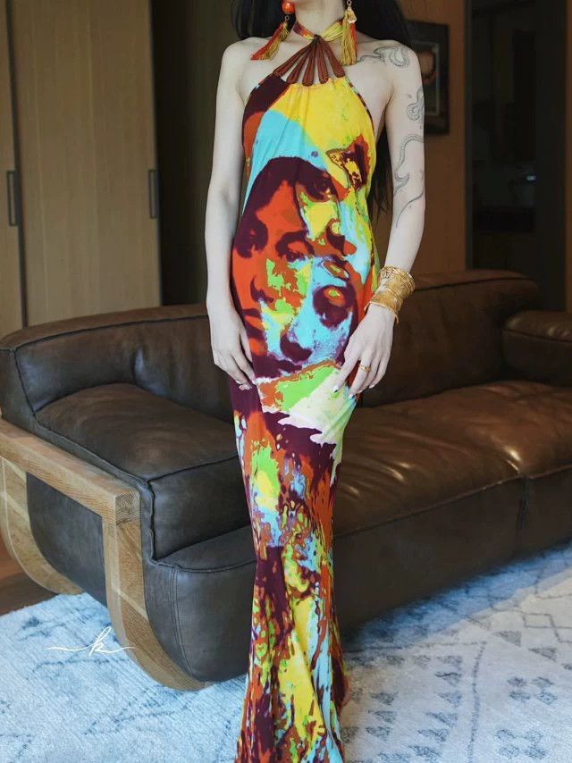 Jean Paul Gaultier Jean Paul Gaultier Vintage Runway Halter Maxi Dress Size M / US 6-8 / IT 42-44 - 2 Thumbnail