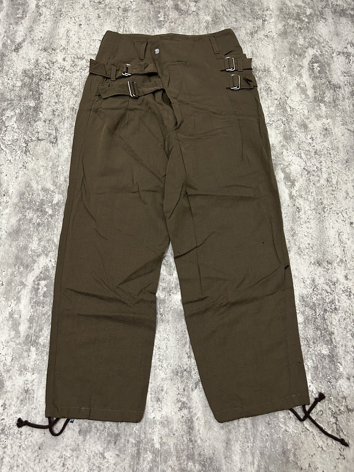 Seditionaries Japanese Brand GGD Wool Double Buckle Three Quarter Pants Size US 31 - 2 Thumbnail