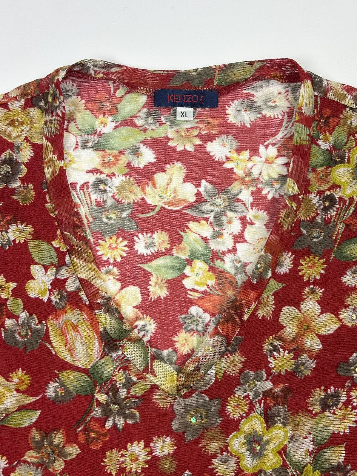 Kenzo Vintage rare Kenzo floral Blouse Shirt Size XL / US 12-14 / IT 48-50 - 5 Thumbnail