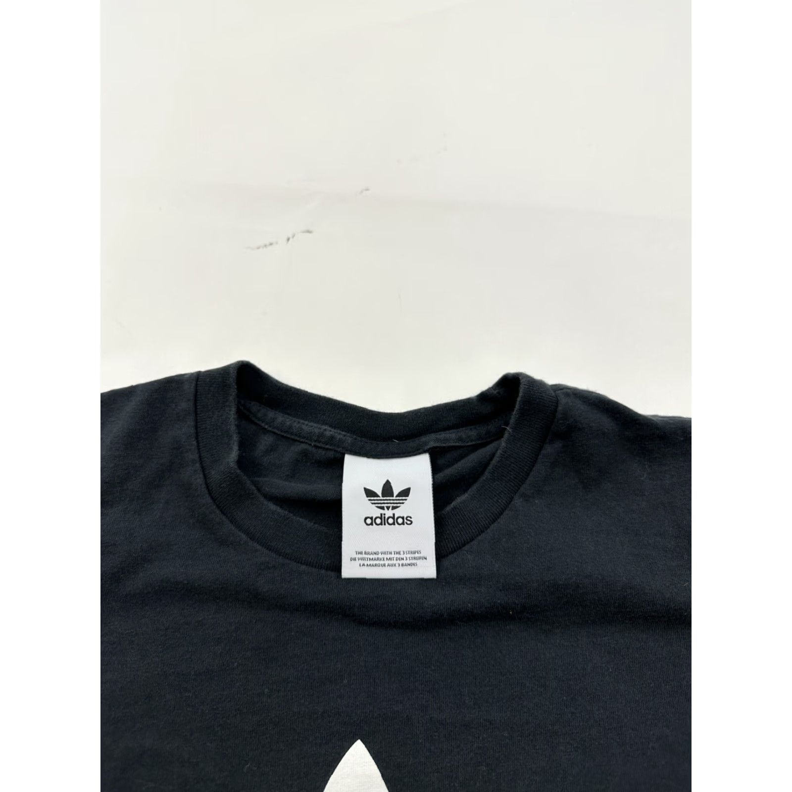 Adidas Adidas Originals Shirt Mens Medium Black Short Sleeve Big Logo Spell Out Disorder? Size US M / EU 48-50 / 2 - 3 Thumbnail