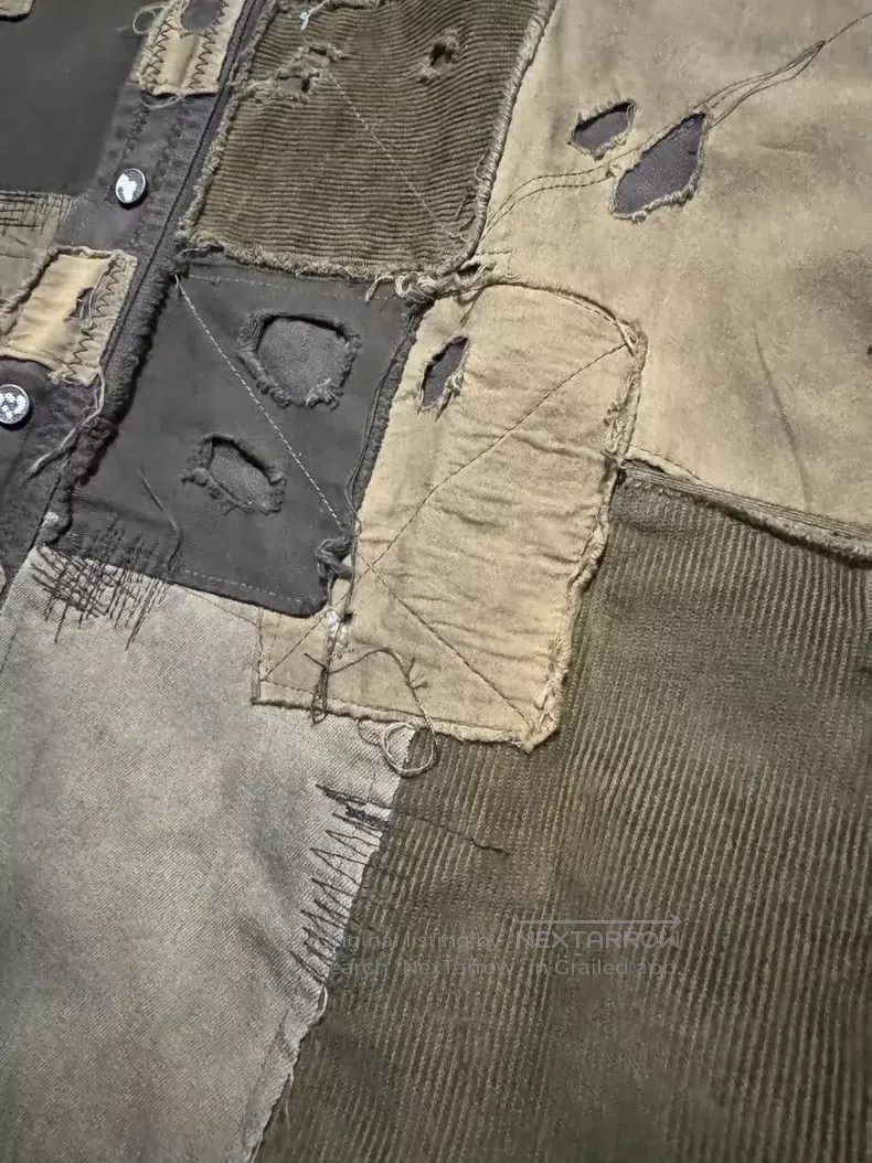 RRL Ralph Lauren RRL Ralph Lauren Men's mud-dy dyed patchwork shirt Size US M / EU 48-50 / 2 - 6 Thumbnail