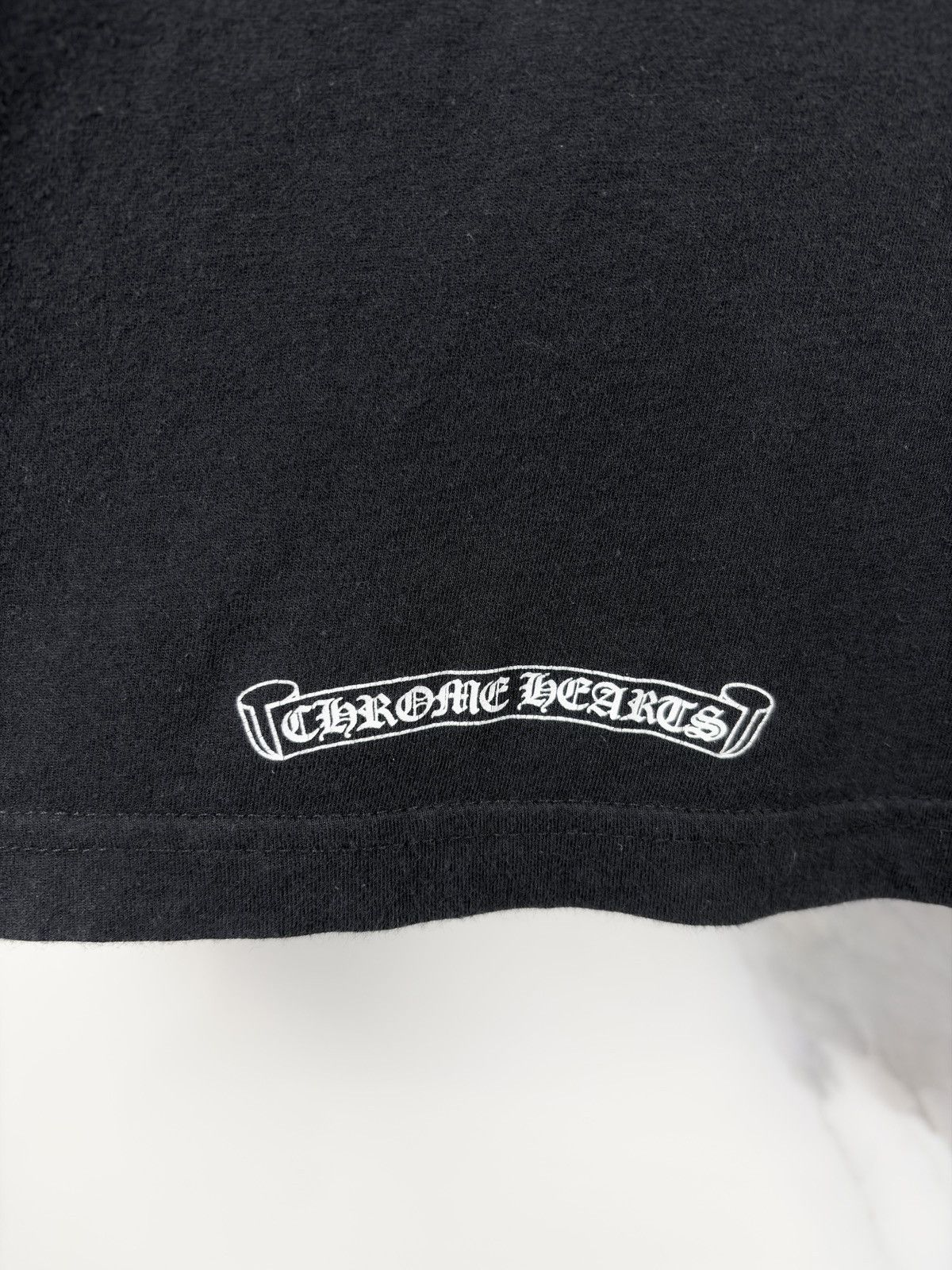 Chrome Hearts Chrome Hearts Eye Chart Scroll Logo Pocket Tshirt Black Size US L / EU 52-54 / 3 - 5 Thumbnail