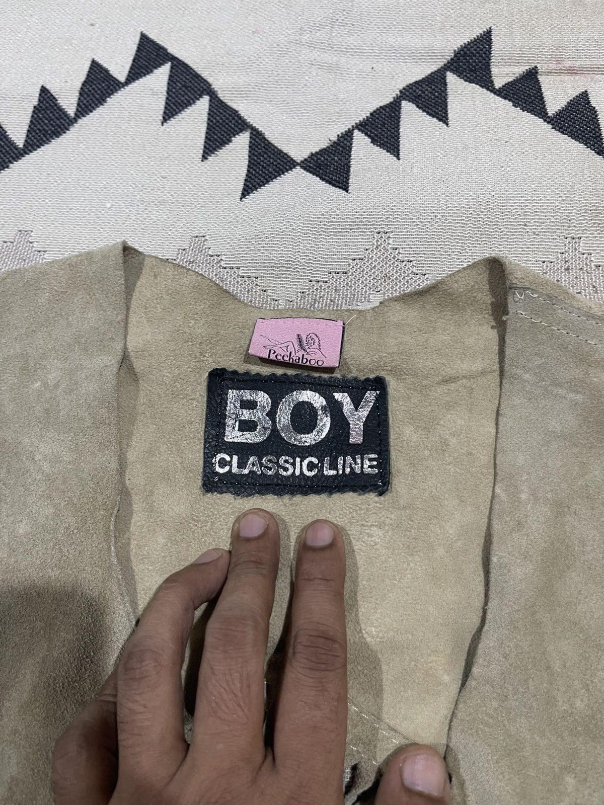 Vintage 70s/80s PEEKABOO BOY CLASSIC LINE SUEDE LEATHER WESTERN VEST Size S / US 4 / IT 40 - 7 Thumbnail