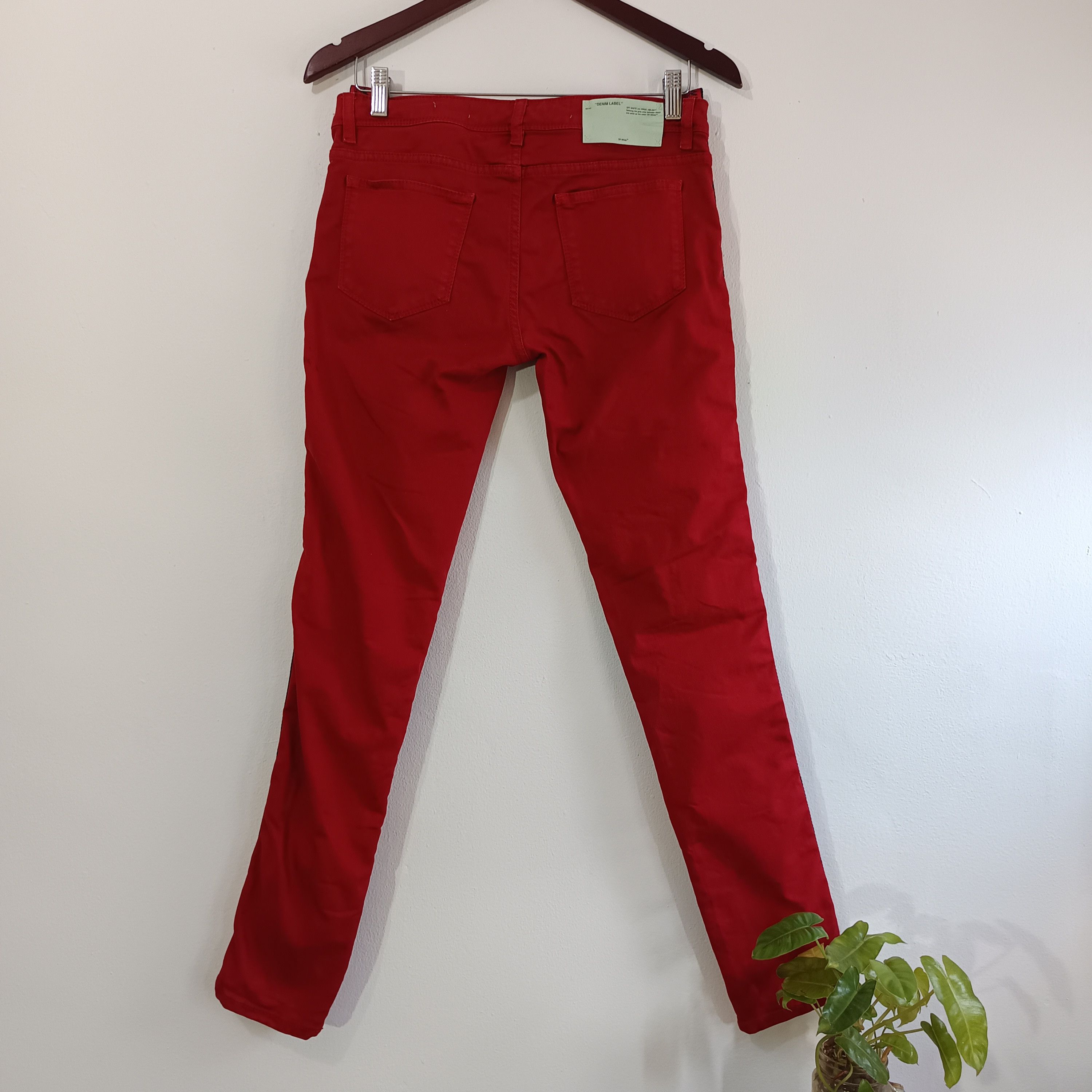 Off-White OFF WHITE DENIM LABEL PANTS Size 27" / US 4 / IT 40 - 2 Thumbnail