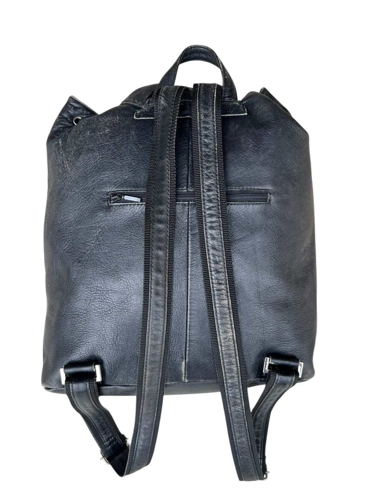 Leather Spiaggia Japan Faded Patina Leather Backpack Rucksack Bag Size ONE SIZE - 15 Thumbnail