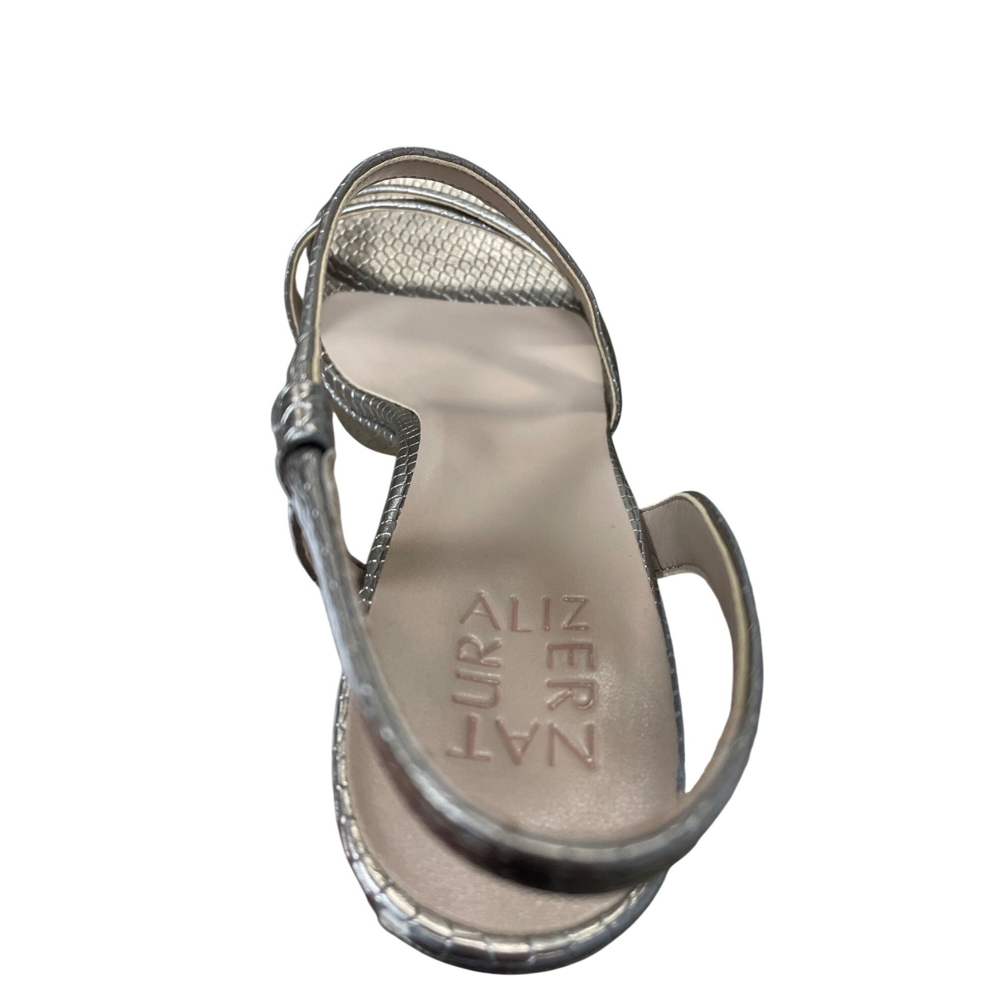 Other Naturalizer Abby Womans Silver diamond pattern Slingback hee Size US 9 / IT 39 - 8 Thumbnail
