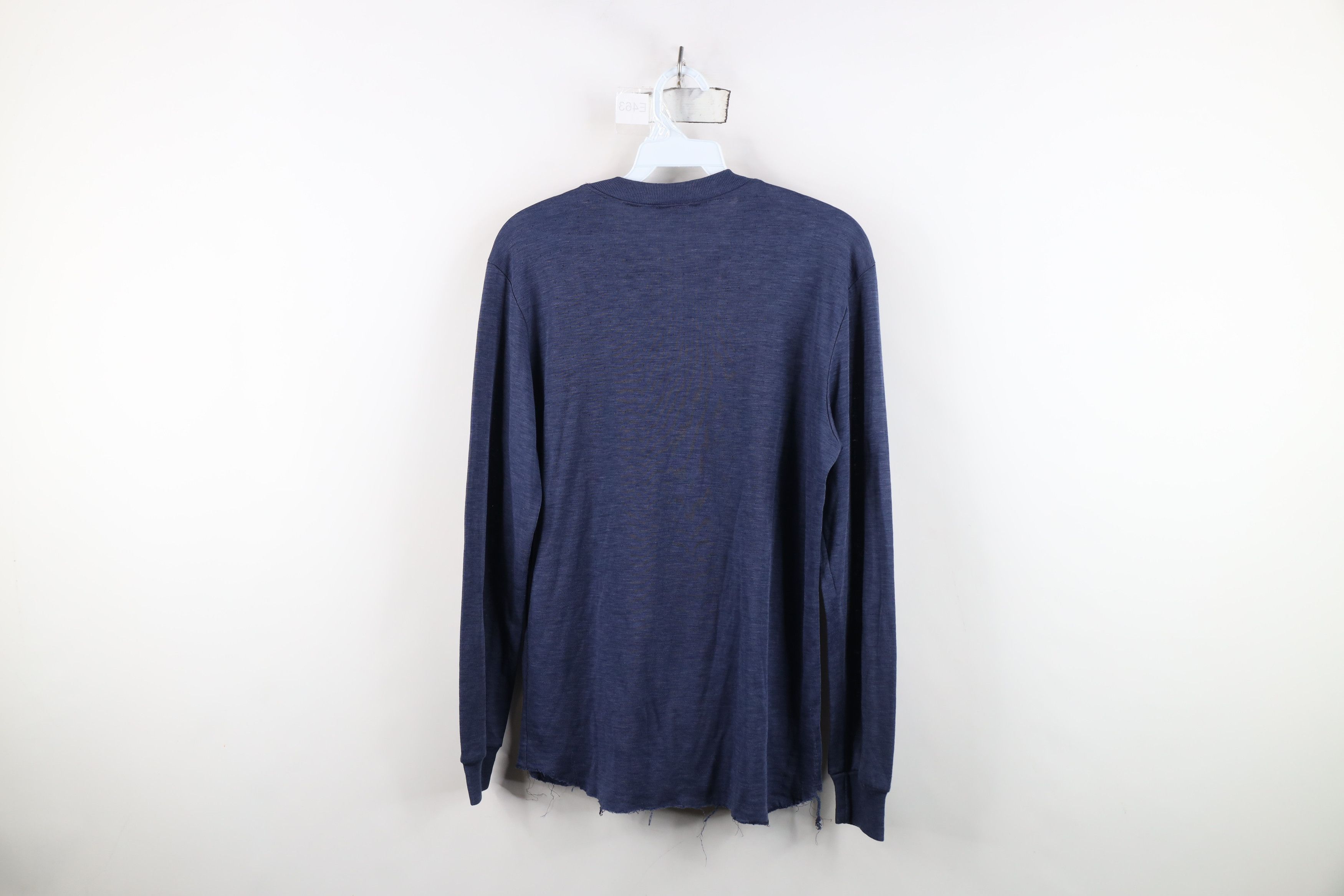 Vintage Vintage 70s Streetwear Thermal Knit Long Sleeve T-Shirt Size US S / EU 44-46 / 1 - 11 Thumbnail