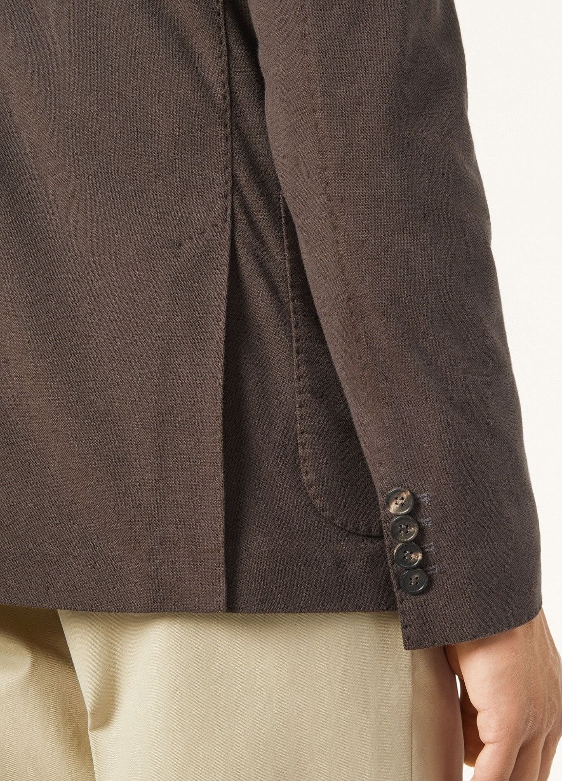 Loro Piana o1srvl11e0526 FAO9263 Sweater SB Jacket in Brown Size US L / EU 52-54 / 3 - 5 Thumbnail