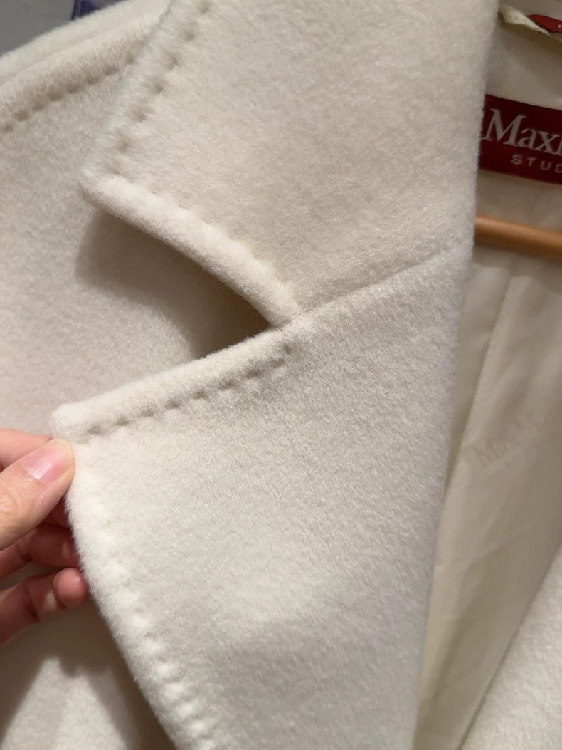 Max Mara Max Mara Wool coat, white moonlight color, 100% pure new w Size M / US 6-8 / IT 42-44 - 8 Thumbnail