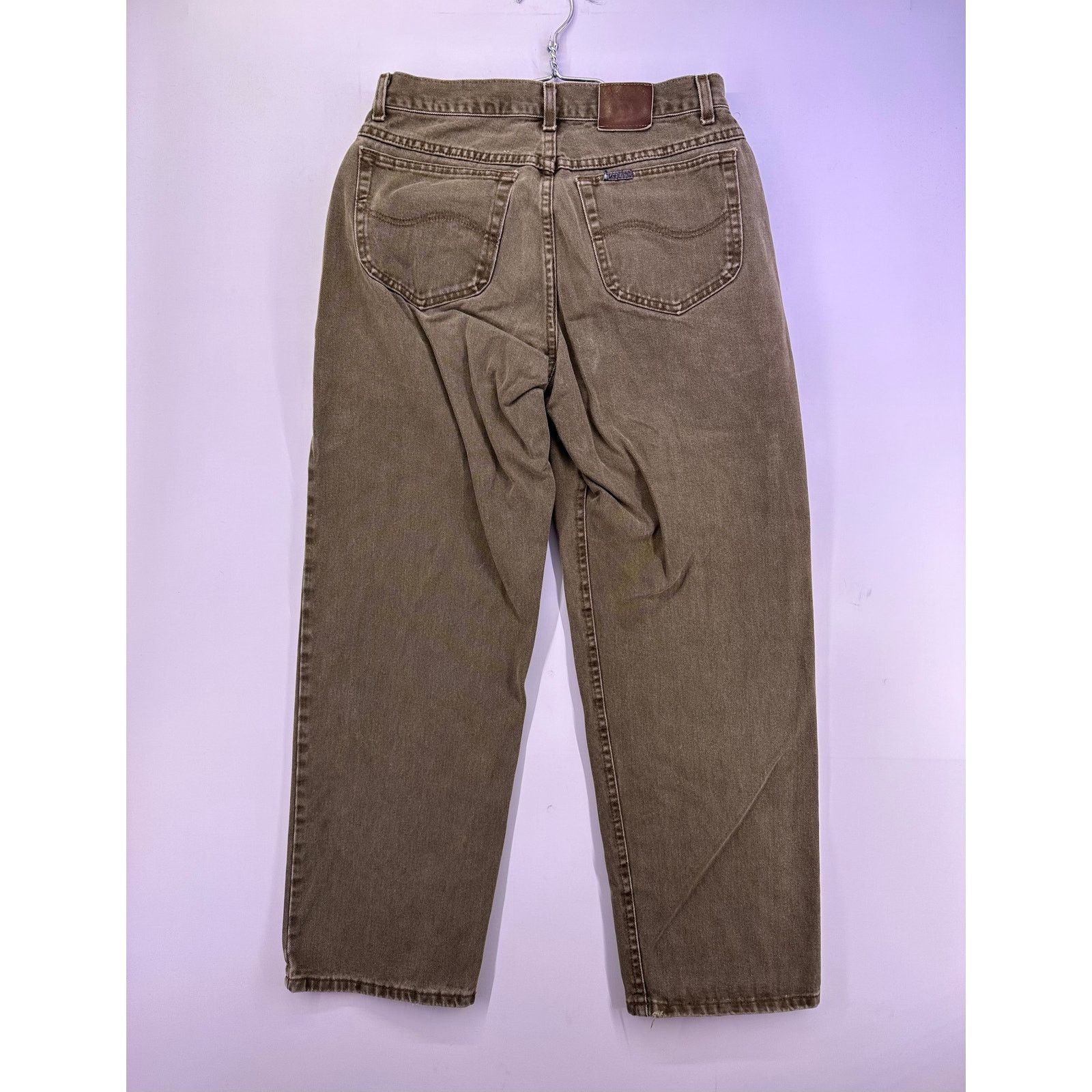 Lee Vintage Riveted Lee gold Brown Jeans Size 33x32 Size US 33 - 10 Thumbnail