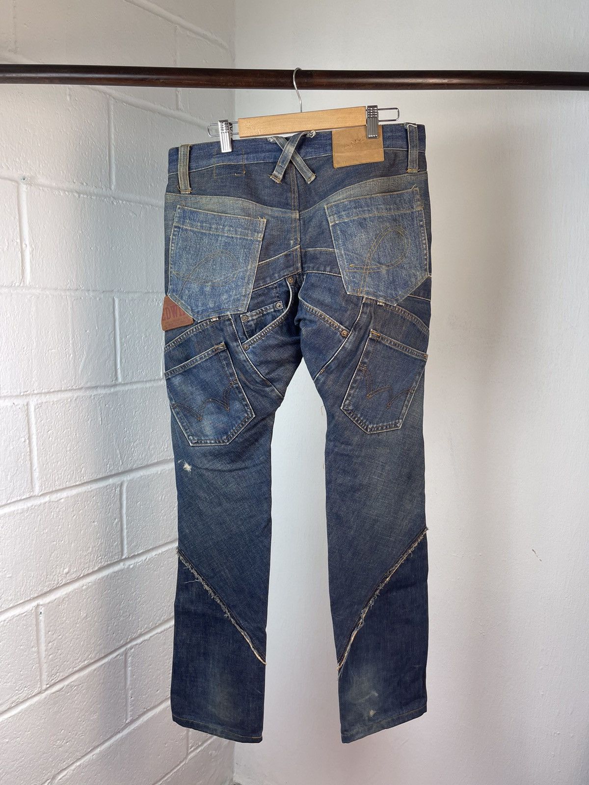20471120 × Beauty Beast A/W2000 20471120 Reconstruction Denim Pants Size US 34 / EU 50 - 13 Thumbnail