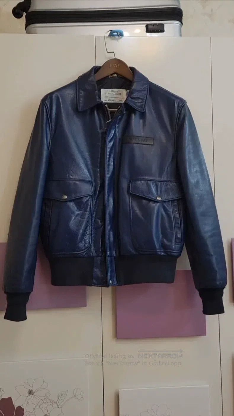 Schott Schott A2 men's leather jacket retro Size US XL / EU 56 / 4 - 1 Thumbnail