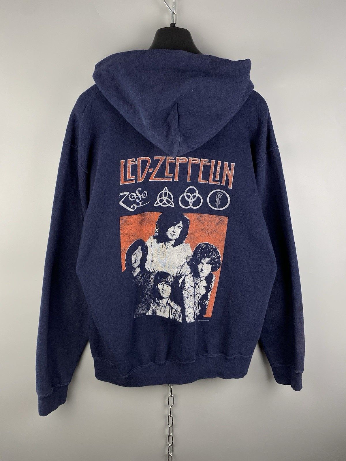 Band Tees Led Zeppelin Full Zip Printed Band Rock Hoodie Size US L / EU 52-54 / 3 - 11 Thumbnail