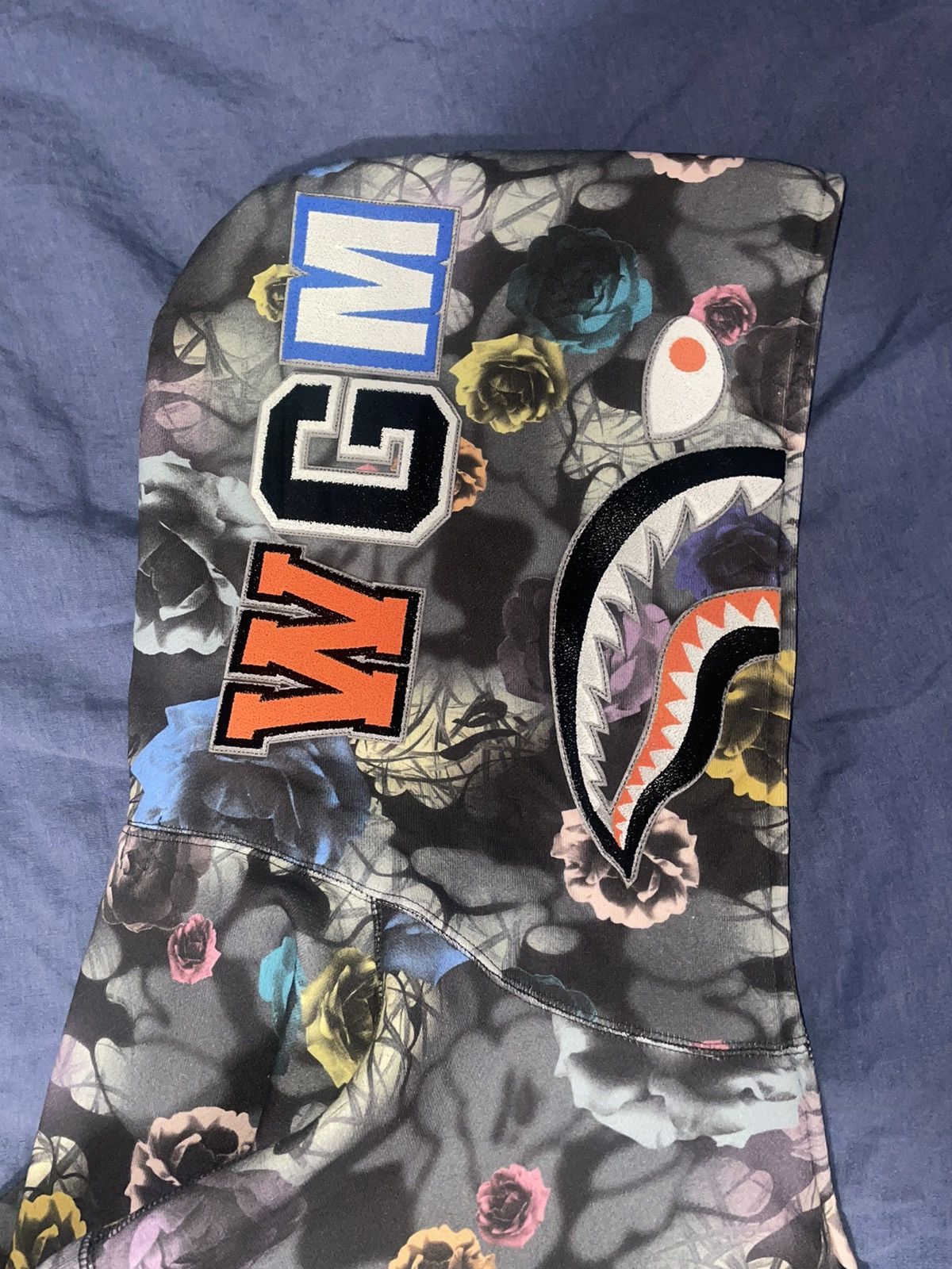 Bape Floral Camo Shark Relaxed Full Zip Hoodie Size US M / EU 48-50 / 2 - 10 Thumbnail