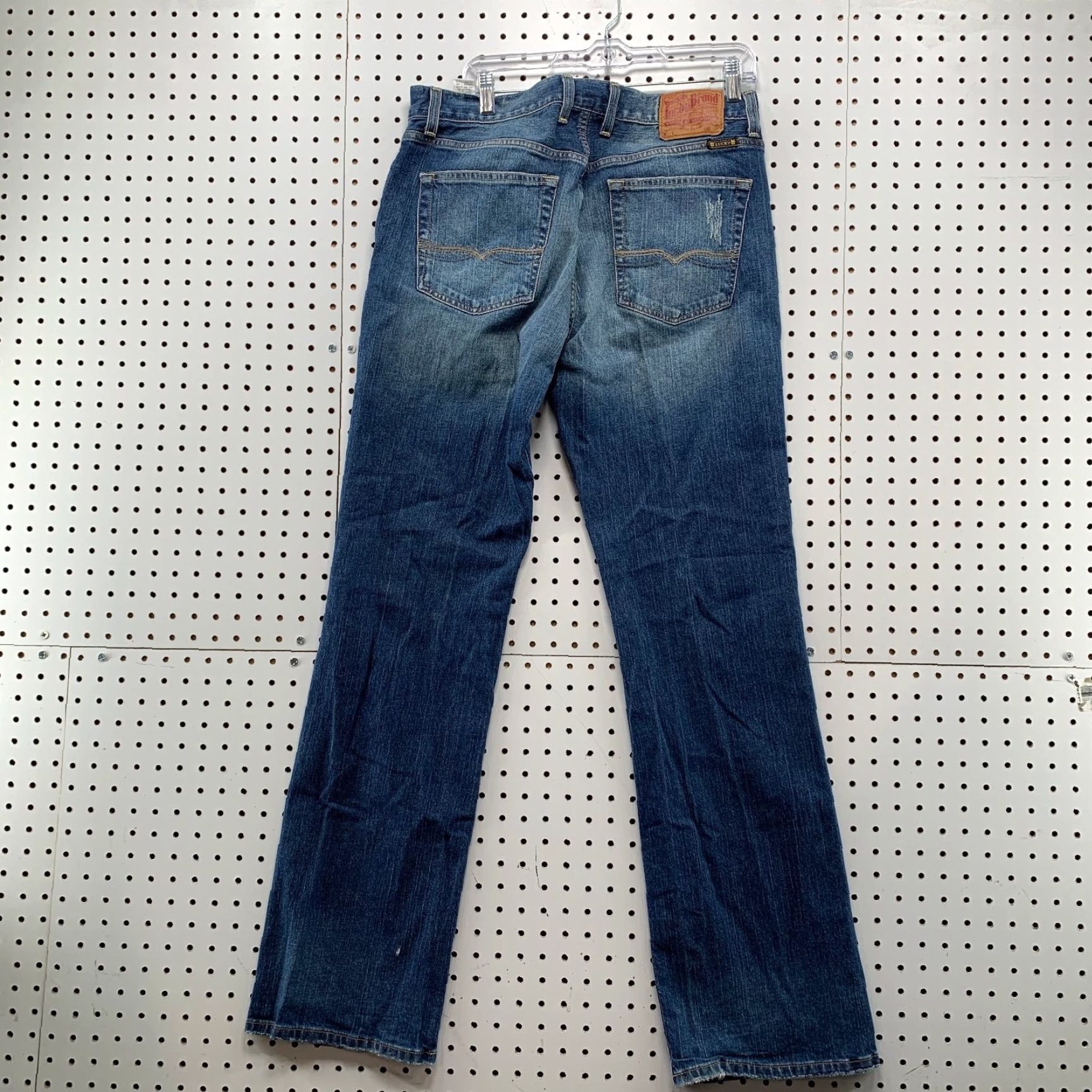 Lucky Brand VINTAGE Lucky Brand Denim Jeans Mens 34 Blue Miners Slim Fit Gene Montesano Jeans Mens 34 Blue Slim Bootcut Size US 34 / EU 50 - 2 Thumbnail
