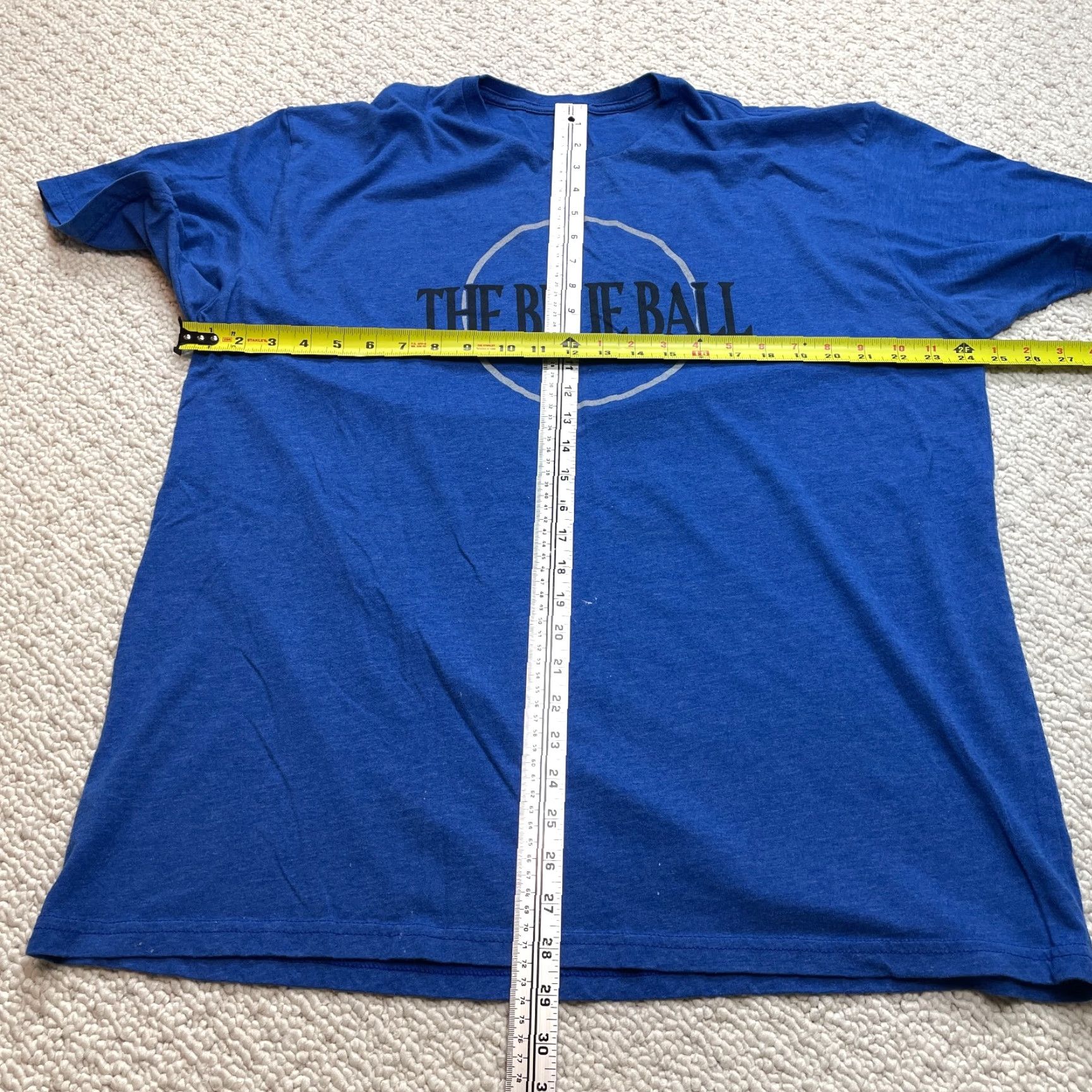 Vintage Unbranded Shirt Mens 2XL Blue Short Sleeve Solid The Blue Ball Logo Gadsen T-Shirt Crew Neck College Music Size US XXL / EU 58 / 5 - 5 Thumbnail