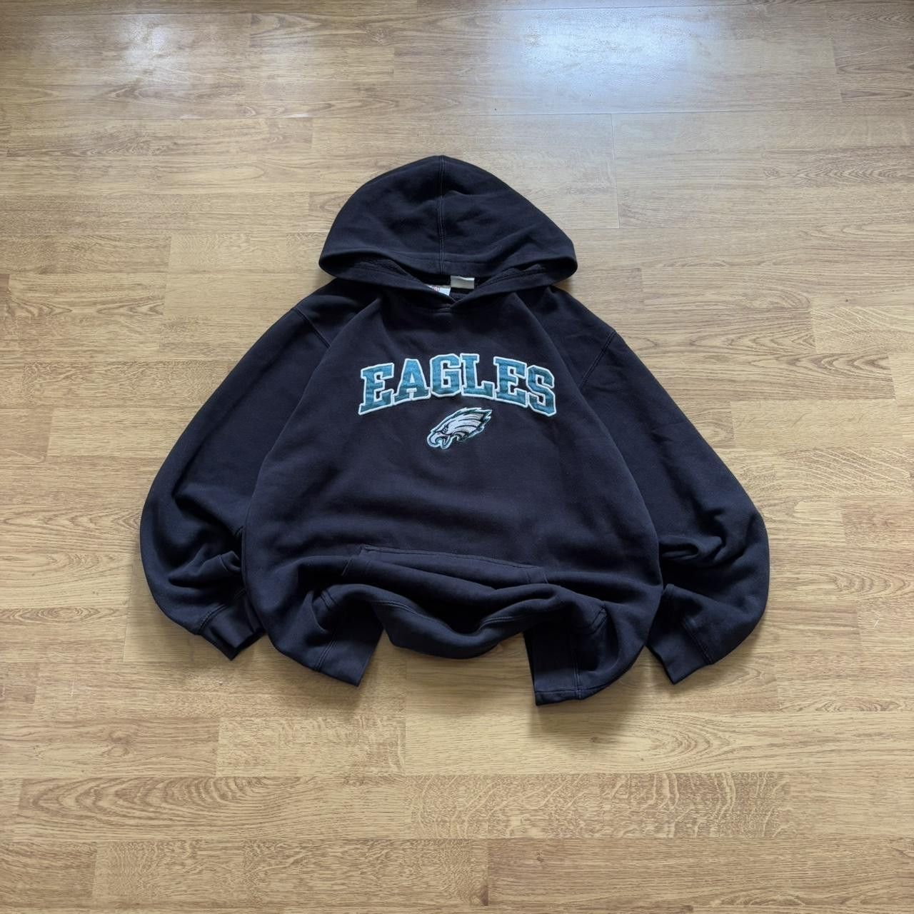 Japanese Brand × NFL × Vintage Vintage y2k 90s NFL Eagles collegiate hoodie Size US XL / EU 56 / 4 - 1 Thumbnail