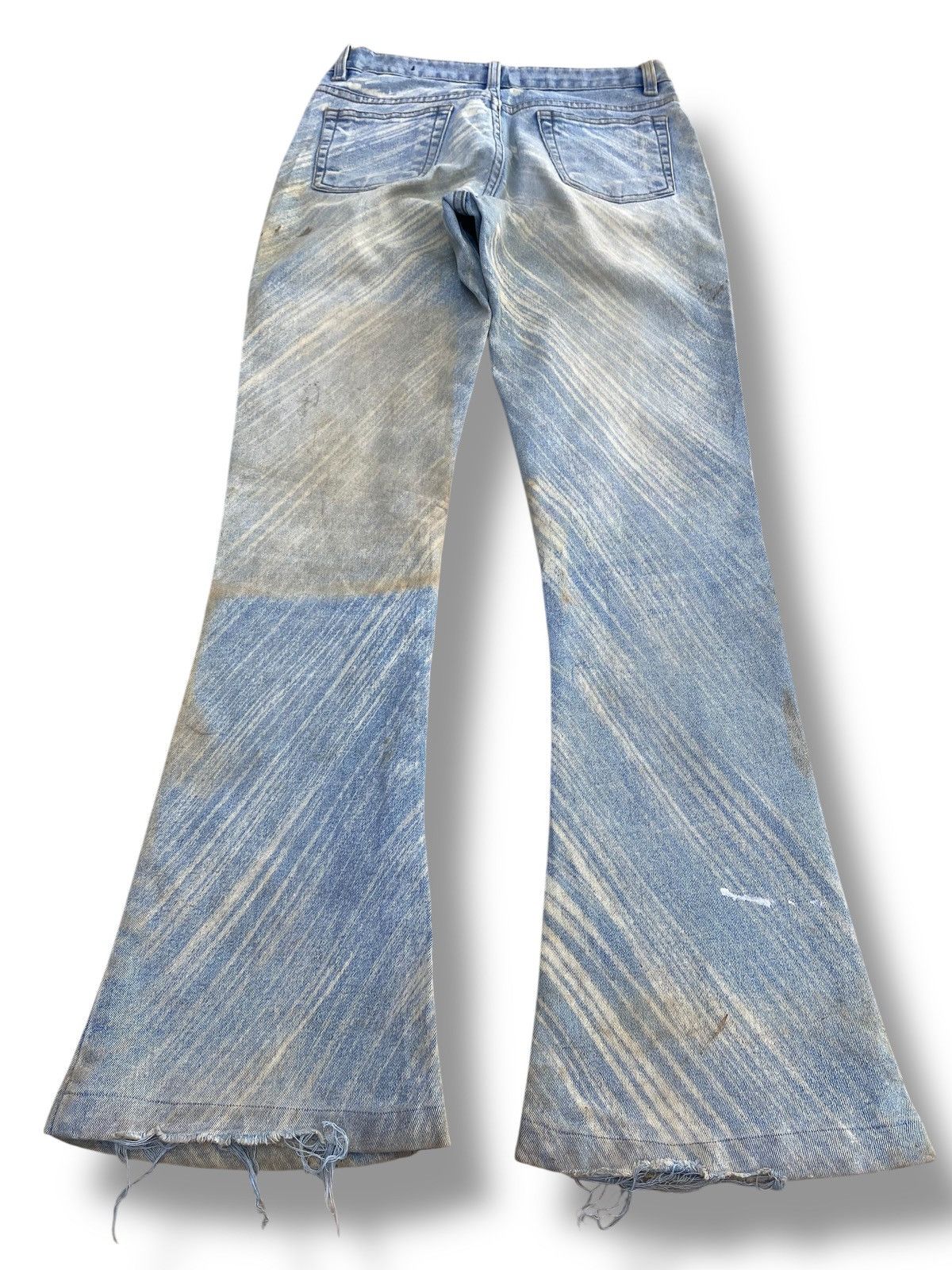 Other Egoist Brand Unique Faded Wash Flare Jeans Size US 26 / EU 42 - 3 Thumbnail
