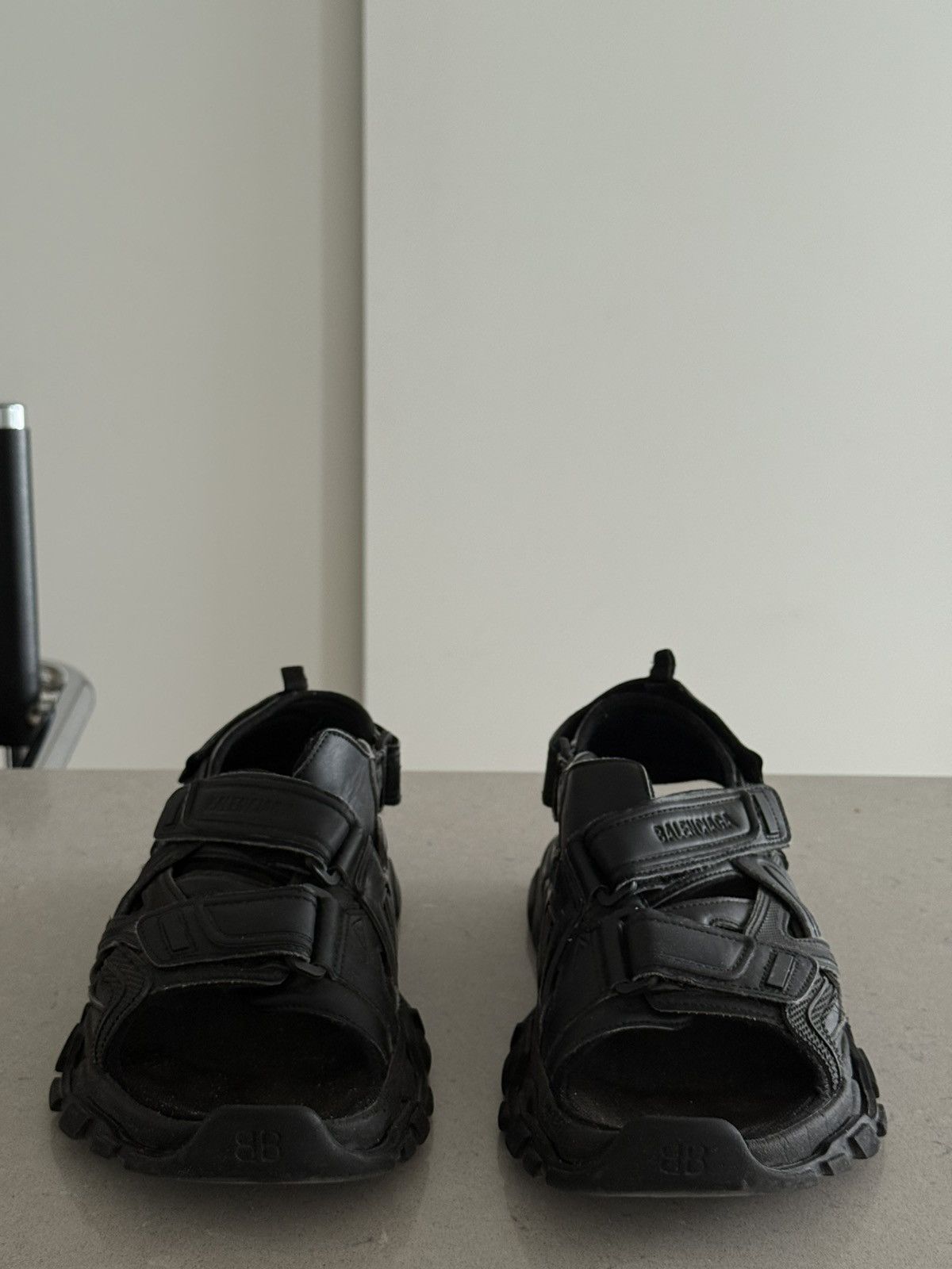 Balenciaga Black Balenciaga Track Sandals Size US 8 / EU 41 - 2 Thumbnail