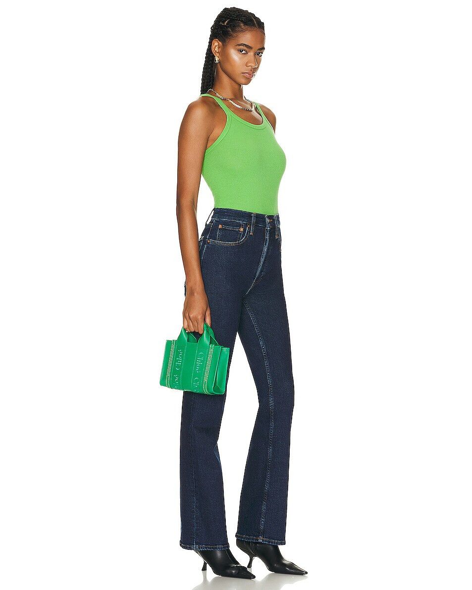Chloe o1loc1c1024 Mini Woody Tote in Green Size ONE SIZE - 2 Thumbnail