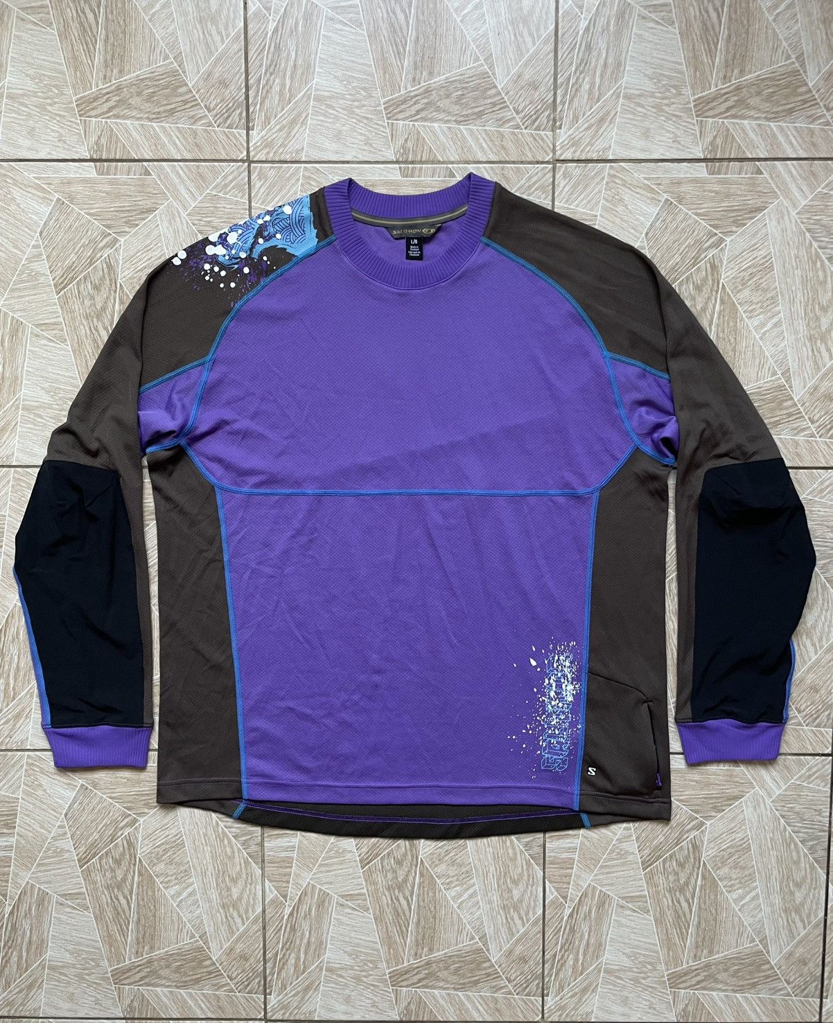 Salomon Archive Abstract Logo Salomon Acti Lite Light Long Sleeve L Size US L / EU 52-54 / 3 - 1 Thumbnail