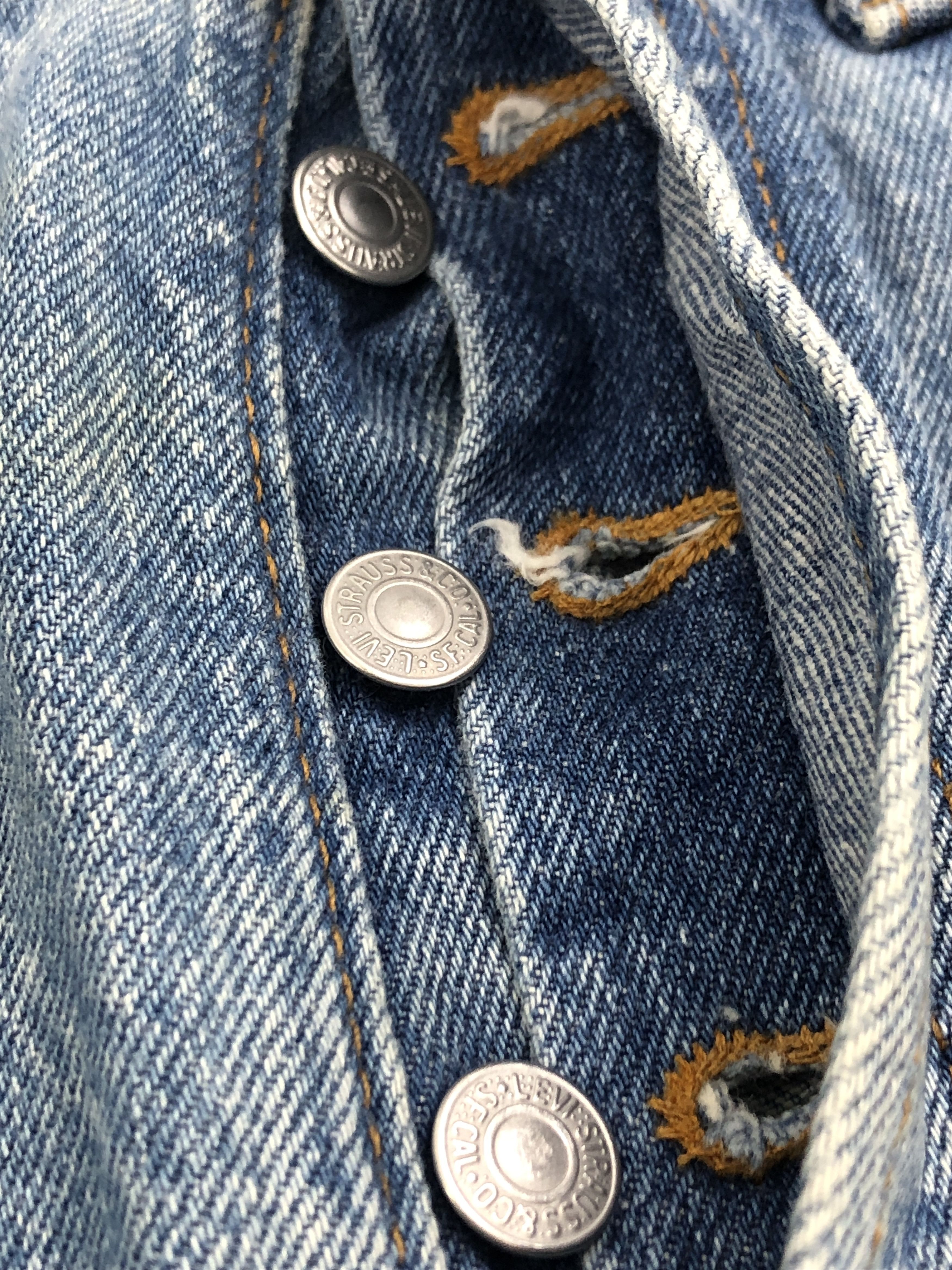 Levi's × Vintage Vintage 90s Levi's 501 Light Washed Jeans Size US 33 - 11 Thumbnail