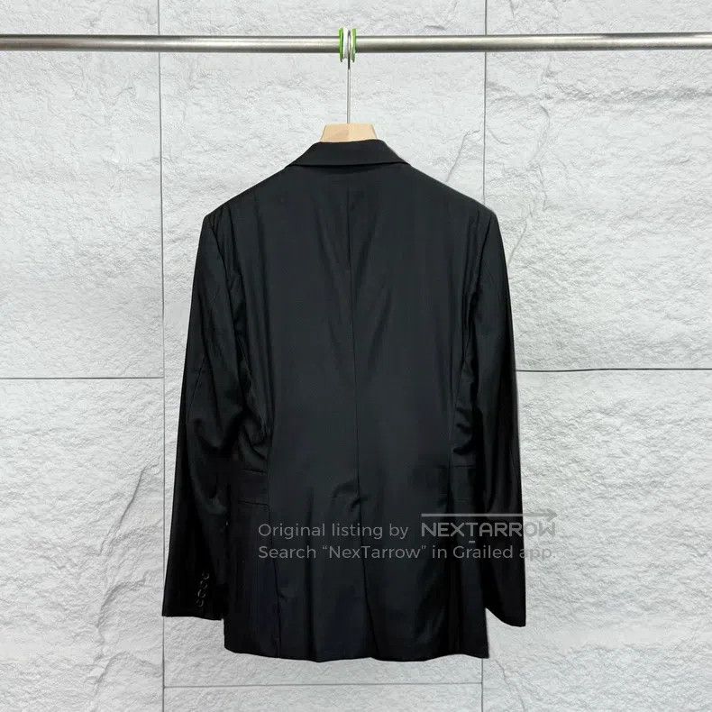 Hermes Hermes Black Long Sleeve Single-breasted Blazer Size 52R - 2 Thumbnail
