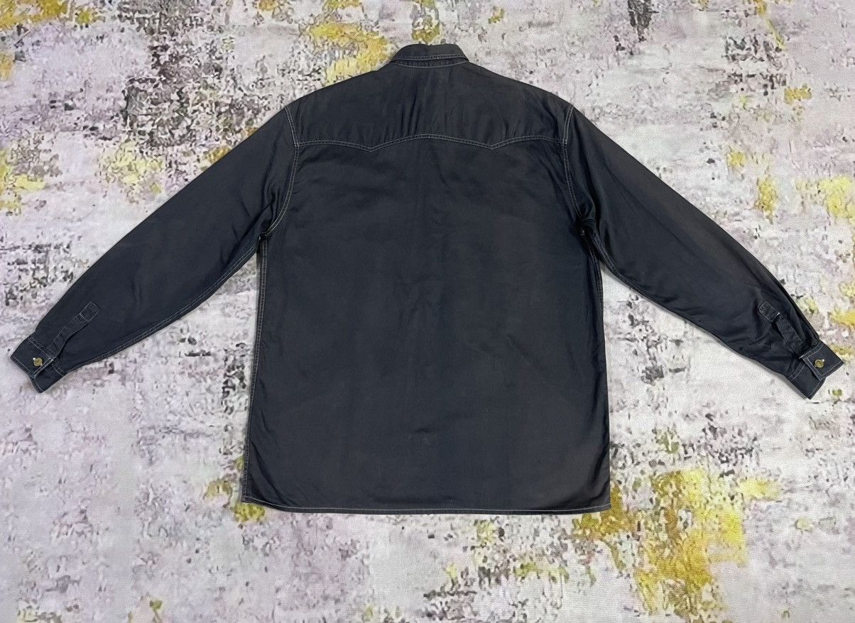 Versace Jeans Couture × Vintage Versace Vintage Black White Contrast Stitch Long Sleeve Size US XL / EU 56 / 4 - 2 Thumbnail