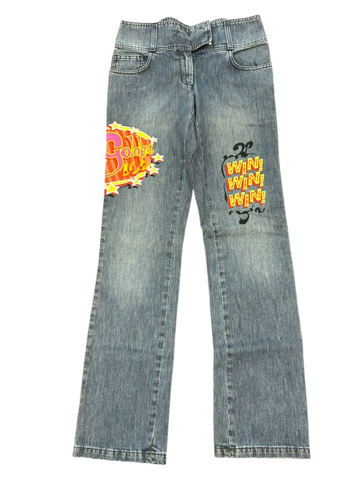 Iceberg NWT RARE Vintage Iceberg Ice B Pop Art Graphic Jeans size26 Size 26" / US 2 / IT 38 - 2 Thumbnail