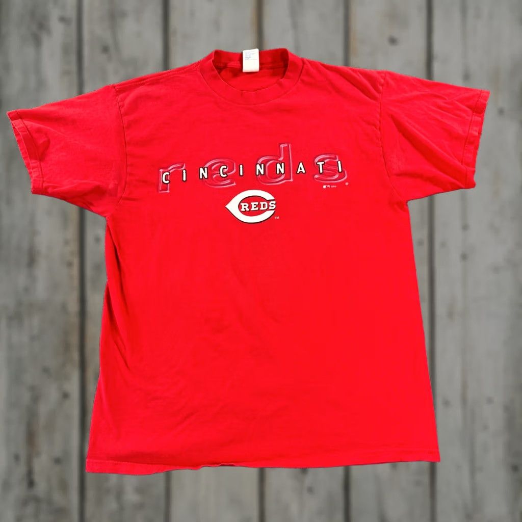Logo 7 VINTAGE Logo 7 Cincinnati Reds T Shirt Mens XL Red 1999 MLB Graphic Tee Cotton Size US XL / EU 56 / 4 - 1 Thumbnail