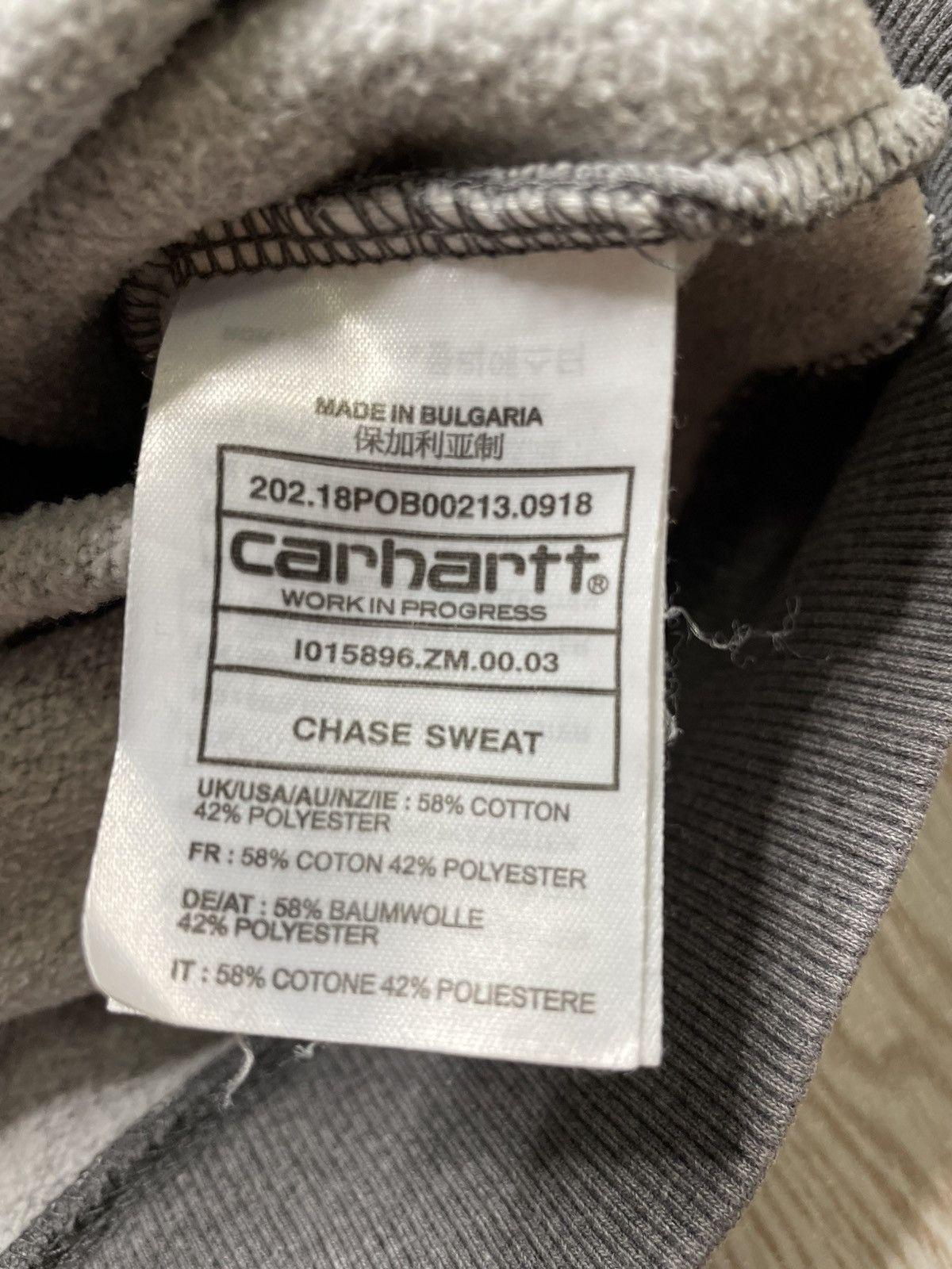 Carhartt Wip Y2K Carhartt WIP Sweatshirt Grey size M Size US M / EU 48-50 / 2 - 12 Thumbnail