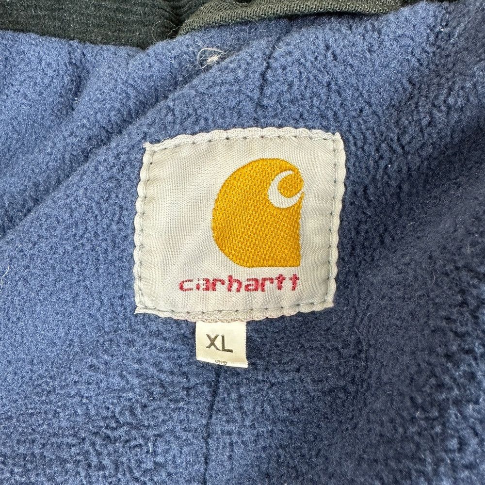 Carhartt Carhartt Re-work Blue Fleece Lined Detroit Black Jacket Siz Size US XL / EU 56 / 4 - 4 Thumbnail