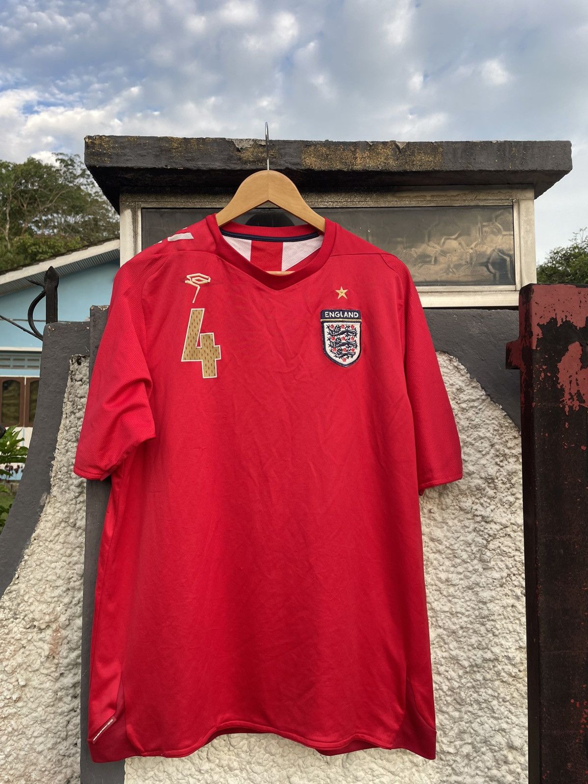 Vintage Steven Gerrard England Jersey Size US L / EU 52-54 / 3 - 1 Thumbnail